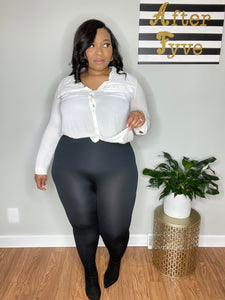 Snatched High Waist Leggings (Plus Size)