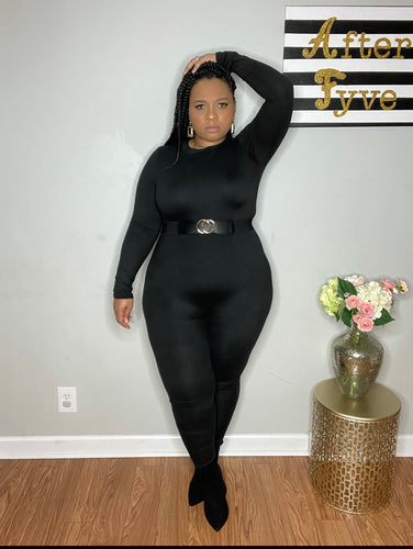 Catty Bodysuit with Front Zipper (Plus Size)